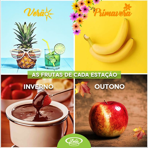 Frutas em cada estação: