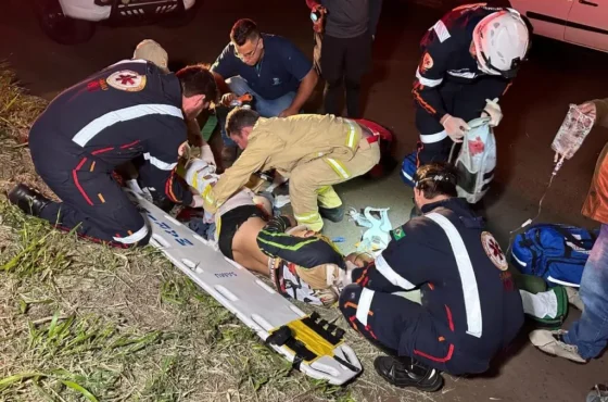 Carro na Contramão Deixa Motociclista Ferido