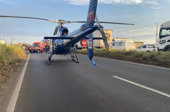 Jovem Gravemente Ferido em Grave Acidente de Motocicleta