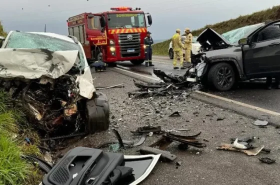 Mulher Morre e Dois Ficam Feridos em Grave Acidente na BR-277