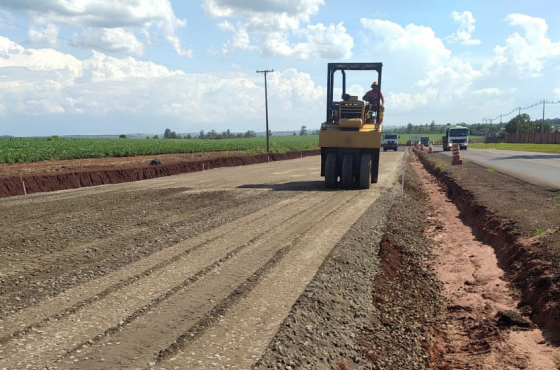 Sinalização em obra na PR-317 entre Maringá e Iguaraçu