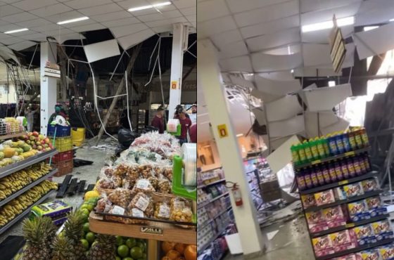 Teto em Supermercado Deixa Vítima na Grande Curitiba