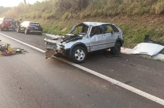 Idoso de 73 anos morre em acidente trágico na BR-376